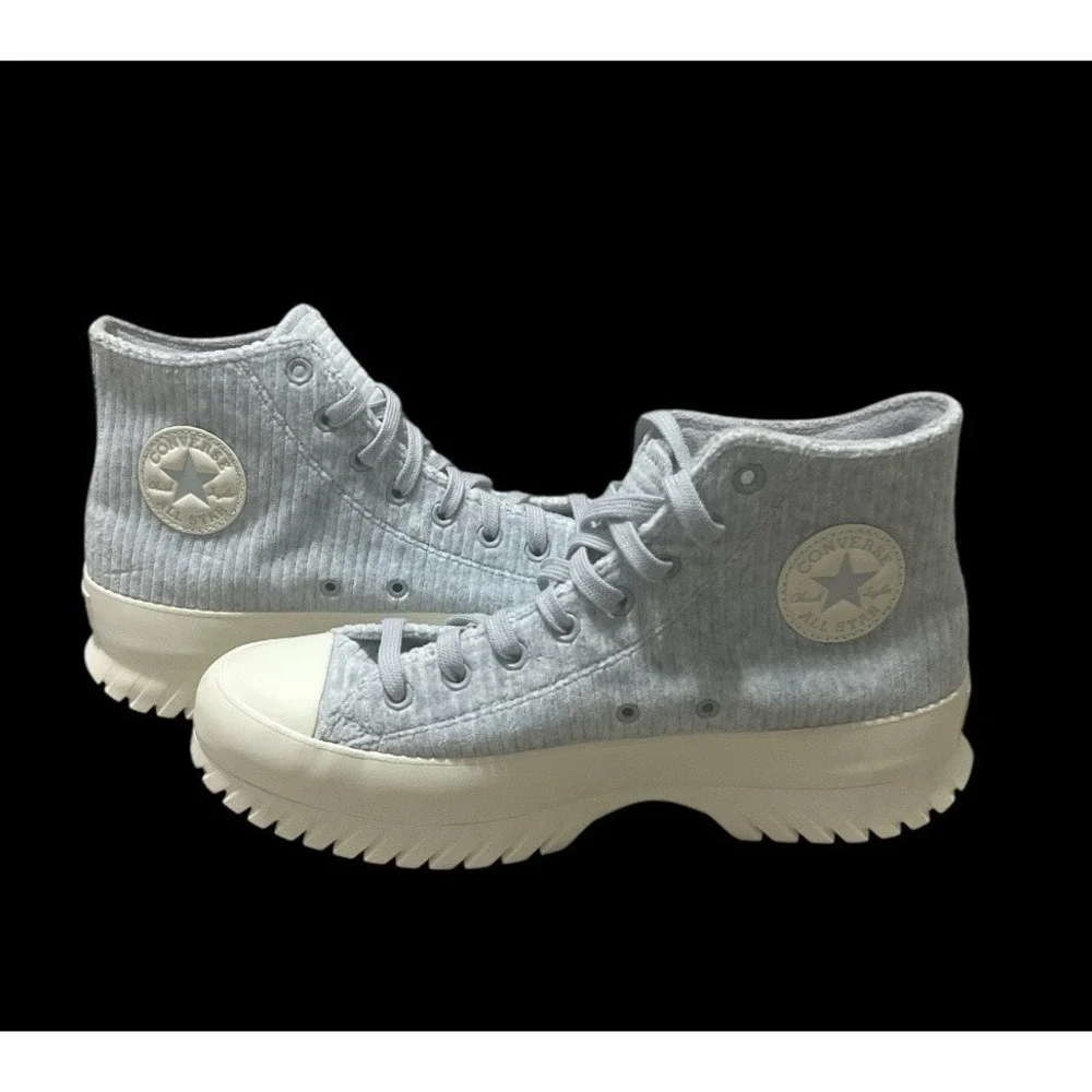 Size 11 - Converse Chuck Taylor All Star Lugged 2.0 High Striped Knit - Gravel